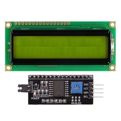 16x2 Green LCD Display With IIC/I2C Interface