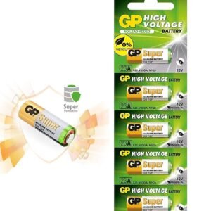 23A 12V GP High Voltage Alkaline Battery (Pack of 5)