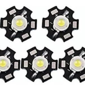2 Watt White SMD LED Diode Bulb Lamp with Heatsink (1 Piece)